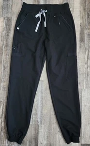 FIGS Technical Collection Womens Black Cargo Scrub Pants Size S Joggers - Picture 1 of 11