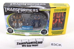 Bumblebee Soundwave Rodimus Wal-Mart Sellado MISB Película DOTM Transformers - Imagen 1 de 3