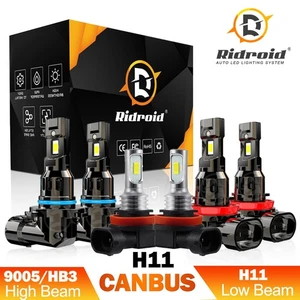 For Subaru WRX Sedan 2015-2021 LED Headlight Bulbs Kit High/low Beam + Fog Light - Bild 1 von 24