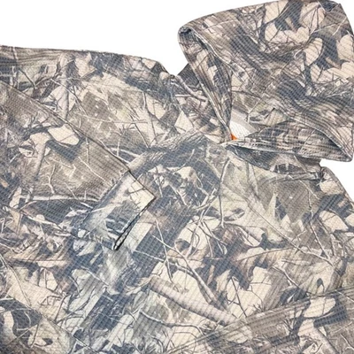 Negative Space NWT Mens Pullover Woods Camouflage Waffle Knit Hoodie Hunting Md - Image 1 of 4
