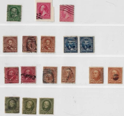 US 1897-1903 Misc. Bureau’s used, CV $119.90. VF lot		 (a71310 - Image 1 of 4