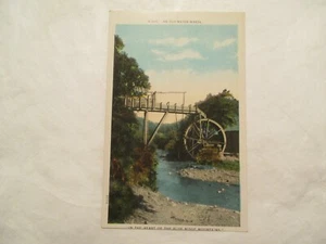 Postcard An Old Water Wheel Blue Ridge Mountains - Picture 1 of 2
