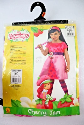 New Costume Rubie Strawberry Shortcake Cherry Jam Cosplay Toddler Small 2-4 - Image 1 of 4
