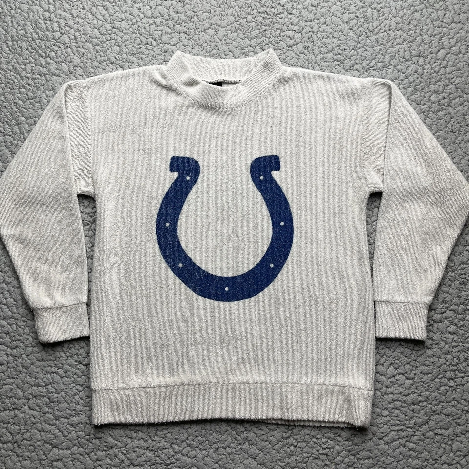 Ropa del equipo de la NFL Indianapolis Colts suéter para hombre pequeño difuso cómodo suave Foto 1 de 4