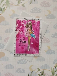 Muttertagskarte, Glückwunschkarte für die Mama "Rosa" - Bild 1 von 2