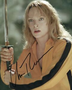 Autographed Uma Thurman signed 8 x 10 photo Great Condition