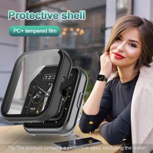 Watch Protect Cover+Screen Film for Realme Watch 2 Pro Case Shell (Black) - Photo 1 sur 7