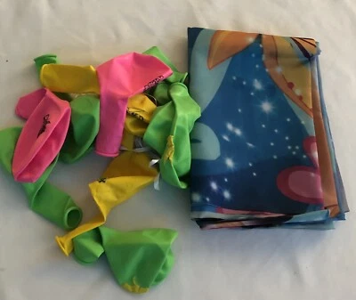 Tinkerbell Happy Birthday Backdrop And Balloon Set - Image 1 of 3