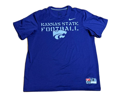 Kansas State Wildcats Football Mens Nike Dri-Fit Shirt Size Medium Cover