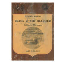 1969 Montana Hill Climb Racing Program! Rare Vintage Black Otter MT Auto Race 