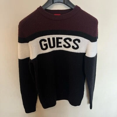 Vintage Knitted Guess Logo Sweater - Image 1 of 3