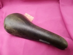 ITALIA TURBO BERNARD HINAULT SADDLE LEATHER BRAUN SELLE VELO BIKE VINTAGE - Picture 1 of 11