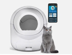 Large Automatic Smart Cat Litter Box Self-Cleaning Robot Odor Removal WiFi APP - Picture 1 of 5