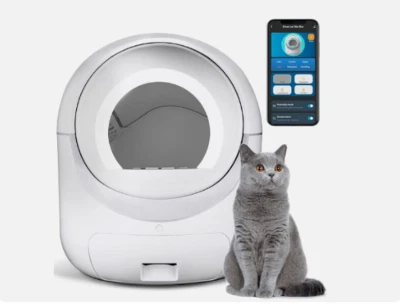 Large Automatic Smart Cat Litter Box Self-Cleaning Robot Odor Removal WiFi APP