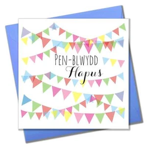 Welsh Birthday Card, Penblwydd Hapus, Sweet Pineapple, Happy Birthday - Picture 1 of 2