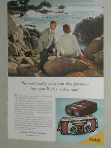 1956 KODAK STEREO CAMERA advertisement for Kodak Stereo Camera & Stereo Viewer - Photo 1 sur 3