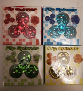  4 pack Tri Fidget Hand Spinner Triangle  Colorful Finger Toy EDC Focus ADHD  - Picture 1 of 5