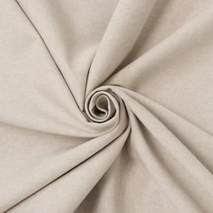 Oatmeal Plain Linen Cotton Fabric | Double Width 280cm |Upholstery Curtain - Picture 1 of 5