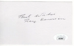 Roy Emerson Signed Autographed Index Card Tennis Legend JSA AX25601 - Picture 1 of 2