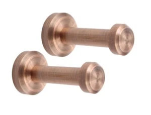 2PCS Brushed Red Copper Robe Towel Hook Heavy Duty Brass Bathroom Hanger - Picture 1 of 5