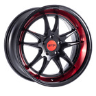 F1r Wheels Rim F102 18X8.5 5X114 Et38 Gloss Black/Red Lip