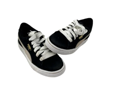 Zapatilla deportiva Puma niños gamuza PS negra blanca 360757-01 JR talla 1C Foto 1 de 4