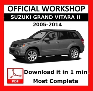 OFFIZIELLE WERKSTATT Reparaturanleitung Suzuki Grand Vitara 2005 - 2014 - Bild 1 von 6