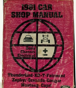 Fabricante de fabricante de equipos originales Ford 1981 manual de tienda de autos - FPS 365-126-81B - carrocería/chasis/eléctrico - Imagen 1 de 3