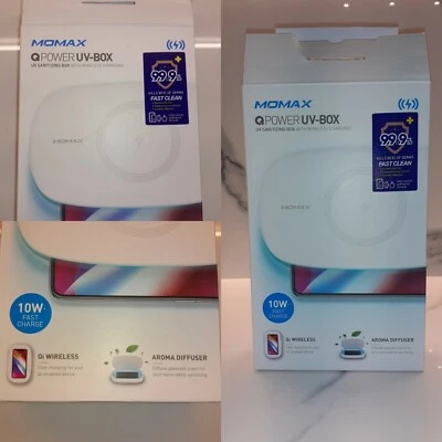 UV Sanitizer - MOMAX Q POWER UV-BOX UV SANITIZING BOX WITH WIRELESS CHARGING - Image 1 of 4