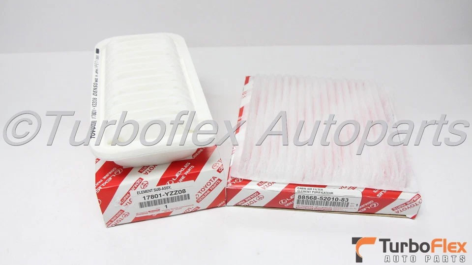 Kit de filtro de ar e cabine genuíno Toyota Echo 00-05 Scion xA xB 04-06 17801-YZZ08 - Imagem 1 de 4