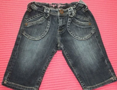 Pantalón corto de marca niña Pepe Jeans talla 10J, aprox. 134, denim oscuro -NUEVO- Foto 1 de 4