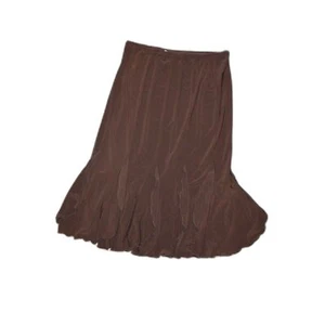 Vintage Joseph Ribkoff Jupe 1980s Twirly Layered Spandex Pull On Tiered Skirt - Picture 1 of 9
