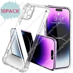 Wholesale Bulk Lot Clear Phone Case Cover For iPhone 15 14 13 12 11 Pro XR 8 7 6 - Picture 1 of 13