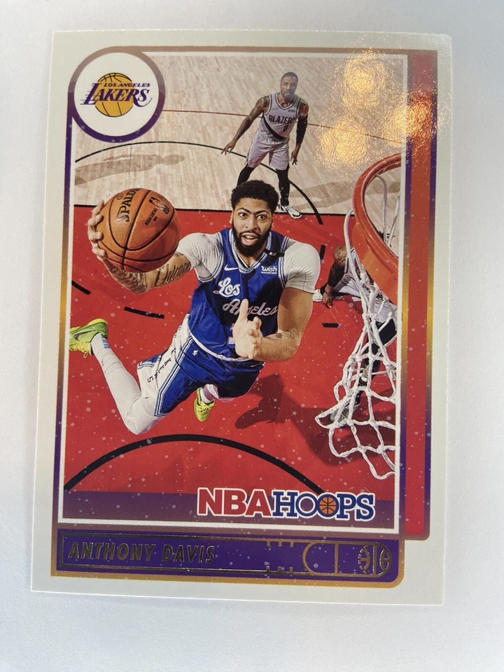 2021-22 Panini NBAHoops Basketball Winter Anthony Davis Base Card #146 Lakers - Image 1 of 1