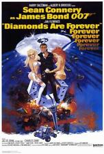 DIAMONDS ARE FOREVER Movie POSTER 27 x 40 Sean Connery, Jill St. John, A