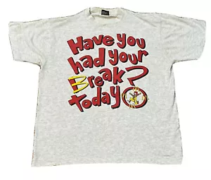 VTG Ronald McDonald Single Stitch Large T-shirt Have You Had Your Break Today? - Picture 1 of 7
