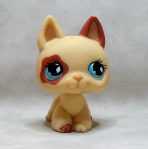 LITTLEST PET SHOP LPS #744 HASBRO CHIEN BERGER ALLEMAND BEIGE MARRON YEUX BLEU - Imagen 1 de 5