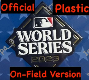 2023 WORLD SERIES PATCH OFFICIAL MLB Ranger Diamondback TPU Jersey PLASTIC Patch - Picture 1 of 4