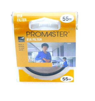 55mm PROMASTER 81A Filter - (HOYA) Mild Warming Color Correction - NEW - Image 1 of 4