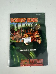 Donkey Kong Country Manual Only (SNES, Super Nintendo) - Picture 1 of 2