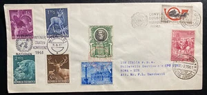 1961 Rome Italy Airmail First Day Cover FDC European Convention Austrian Stamp - Picture 1 of 2