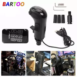 PC/USB Game Gear Shifter Knob for Logitech G29 G27 G25 Thrustmaster TH8A FANATEC - Picture 1 of 12