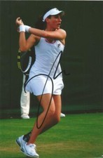 TENNIS* JOHANNA KONTA SIGNED 6x4 ACTION PHOTO+COA *WIMBLEDON* **PROOF**