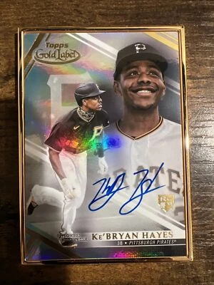 2021 Topps Gold Label Ke’Bryan Hayes Rookie Auto  Pirates - Image 1 of 2