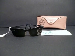 B&L Ray-Ban W0757 Sonnenbrille schwarz Metall G-15 Gläser Gestell Frankreich 90" Olympia Vintage - Bild 1 von 11
