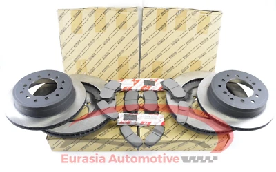 KIT DE ROTORES Y PASTILLAS DE FRENO DELANTEROS Y TRASEROS ORIGINALES TOYOTA 4RUNNER 2003-2009 Foto 1 de 4