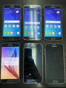 Lot Of 6 Samsung Galaxy S6 32GB SM-G920A AT&T For Parts Or Repair S5 - Picture 1 of 10