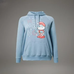 NUEVO CON ETIQUETAS Torrid Pitufos Calce Clásico Acogedora Sudadera con Capucha Polar Talla 3 Navidad Gráfico Acogedor - Imagen 1 de 5