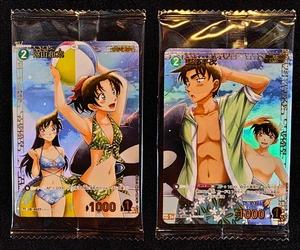 Detective Conan Card Game Kazuha Toyama Heiji Hattori set Challenge Promo Sealed - Picture 1 of 3