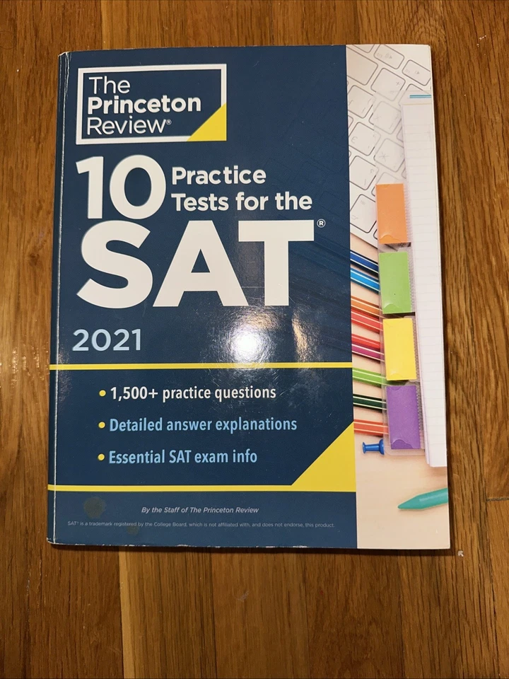 10 Practice Tests For The SAT Princeton Review 2021 Edition Paperback 1500+ Q - Image 1 of 1
